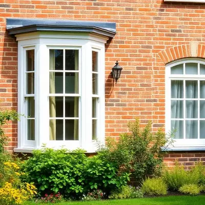 Period property with white timber casement windows